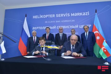 Azərbaycanda "Helikopter servis mərkəzi"nin təməli qoyulub - FOTO