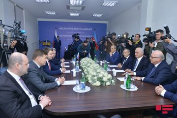 Azərbaycanda "Helikopter servis mərkəzi"nin təməli qoyulub - FOTO