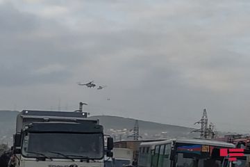 "EuroHome”da yanğının söndürülməsinə təyyarə və 3 helikopter cəlb olunub - YENİLƏNİB-4 - FOTOSESSİYA - VİDEO