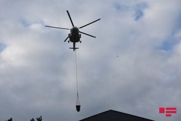 "EuroHome”da yanğının söndürülməsinə təyyarə və 3 helikopter cəlb olunub - YENİLƏNİB-4 - FOTOSESSİYA - VİDEO