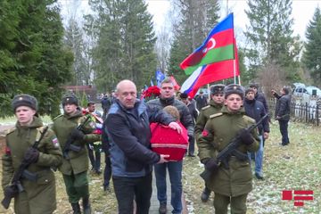 II Dünya müharibəsində həlak olan azərbaycanlı əsgər Bryansk fəxri xiyabanında dəfn olunub - REPORTAJ