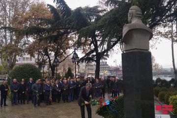 Tbilisidə Heydər Əliyevin anım günü qeyd edilib - FOTO