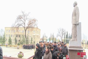 Ağdamda Heydər Əliyevin anım günü qeyd olunur - FOTOSESSİYA