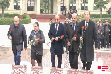 Ağdamda Heydər Əliyevin anım günü qeyd olunur - FOTOSESSİYA