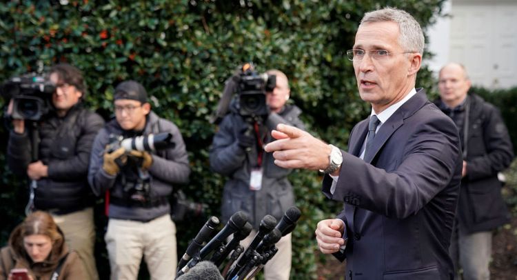 NATO Secretary-General Jens Stoltenberg delivers speech at North Atlantic Council conference