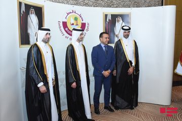 Qətərin Milli Günü münasibətilə rəsmi qəbul təşkil edilib - FOTOSESSİYA