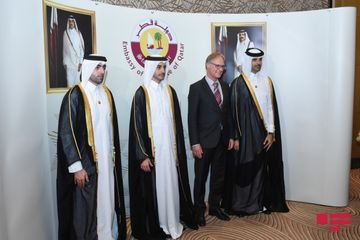 Qətərin Milli Günü münasibətilə rəsmi qəbul təşkil edilib - FOTOSESSİYA
