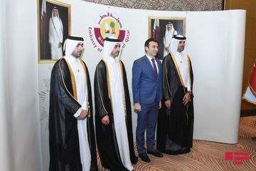 Qətərin Milli Günü münasibətilə rəsmi qəbul təşkil edilib - FOTOSESSİYA