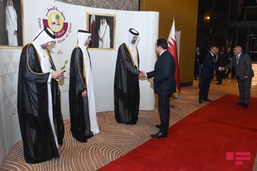 Qətərin Milli Günü münasibətilə rəsmi qəbul təşkil edilib - FOTOSESSİYA