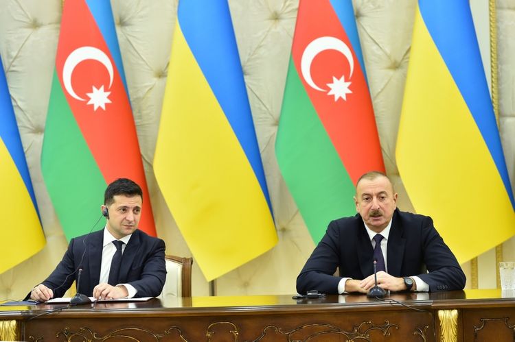 Azərbaycan və Ukrayna prezidentləri mətbuata bəyanatlarla çıxış ediblər - YENİLƏNİB