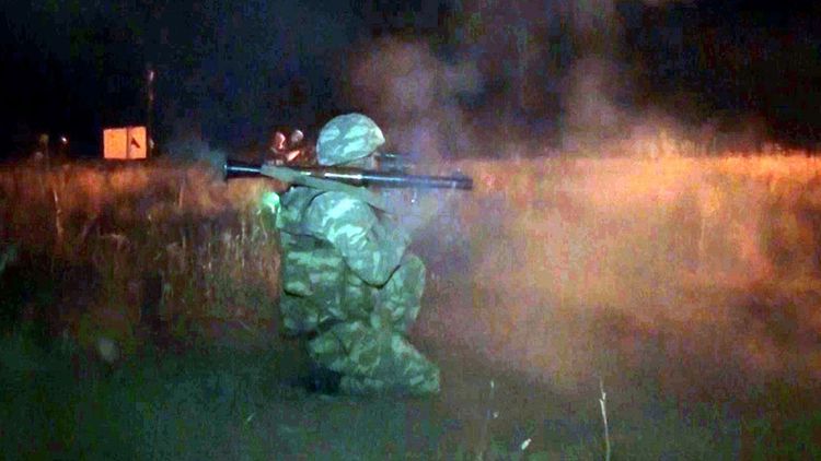 Combat firing was conducted during  night exercises - VIDEO