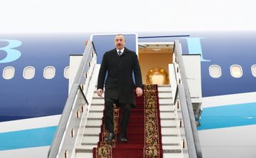 Prezident İlham Əliyev Rusiyaya səfər edib