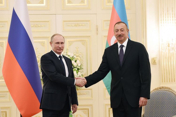Russian President Vladimir Putin congratulates President Ilham Aliyev on his birthday