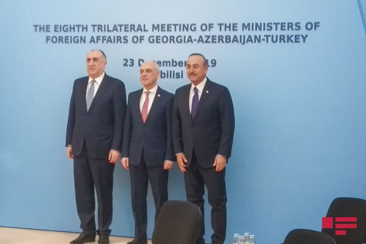 В Тбилиси состоялась встреча глав МИД Азербайджана, Турции и Грузии  - ФОТО - ОБНОВЛЕНО