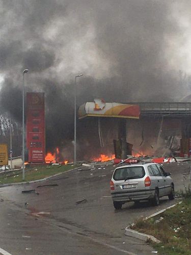Explosion rocks gas station near Serbian border, one dead 