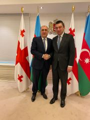 Elmar Məmmədyarov Gürcüstanın Baş naziri Giorgi Qaxaria ilə görüşüb