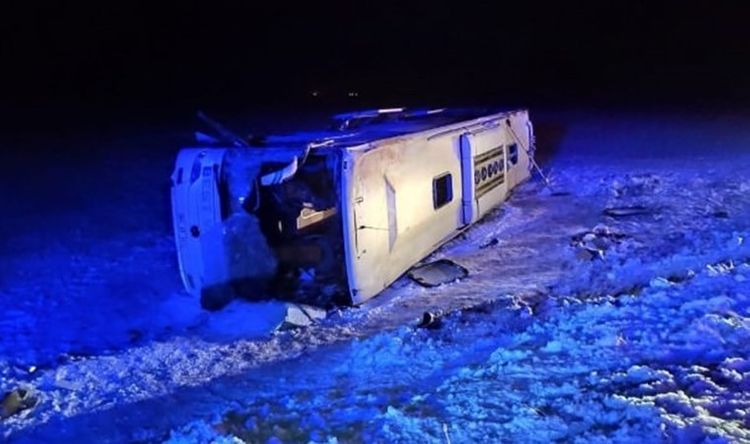 Türkiyədə sərnişin avtobusu aşıb, 23 nəfər yaralanıb