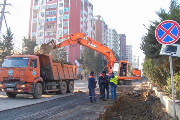 Xırdalanın yol infrastrukturu yenilənir