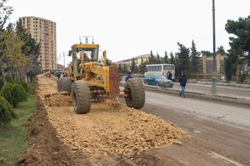 Xırdalanın yol infrastrukturu yenilənir
