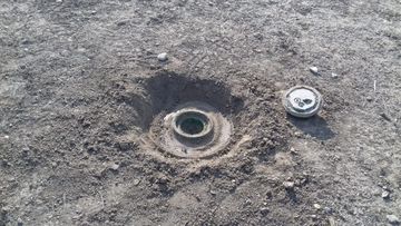 Tərtərdə tank əleyhinə mina tapılıb