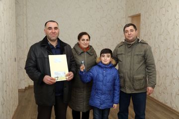 Şəhid ailələrinə və Qarabağ müharibəsi əlillərinə daha 36 mənzil verilib