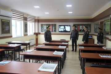 Müdafiə naziri Azərbaycan Ali Hərbi Məktəbinin yeni kursant yataqxanasının açılışında iştirak edib