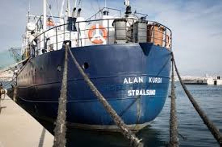 Rescue ship Alan Kurdi docks in Sicily carrying 32 migrants  
