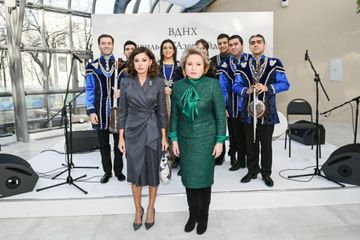 Mehriban Əliyeva Moskvanın Xalq Təsərrüfatı Nailiyyətləri Sərgisində yenidən qurulan “Azərbaycan” pavilyonunun açılışında iştirak edib - FOTO