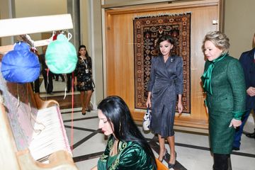 Mehriban Əliyeva Moskvanın Xalq Təsərrüfatı Nailiyyətləri Sərgisində yenidən qurulan “Azərbaycan” pavilyonunun açılışında iştirak edib - FOTO