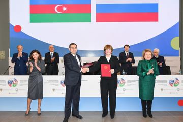 Azərbaycanın Birinci vitse-prezidenti Moskvada X Azərbaycan-Rusiya Regionlararası Forumunda iştirak edib - YENİLƏNİB-1 - FOTO