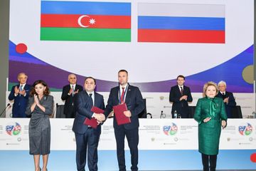 Azərbaycanın Birinci vitse-prezidenti Moskvada X Azərbaycan-Rusiya Regionlararası Forumunda iştirak edib - YENİLƏNİB-1 - FOTO