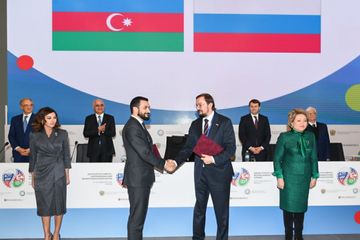 Azərbaycanın Birinci vitse-prezidenti Moskvada X Azərbaycan-Rusiya Regionlararası Forumunda iştirak edib - YENİLƏNİB-1 - FOTO