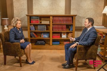 Matviyenko: "Əminik ki, Mehriban Əliyevanın səfəri əməkdaşlığımızın daha da genişlənməsinə güclü impuls verəcək" - MÜSAHİBƏ