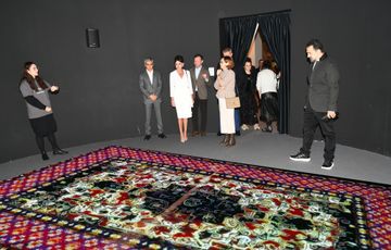 Birinci vitse-prezident Mehriban Əliyeva 8-ci Moskva Beynəlxalq Müasir İncəsənət Bienallesi ilə tanış olub - FOTOSESSİYA