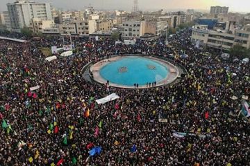 İranda hakimiyyətə dəstək yürüşü keçirilib