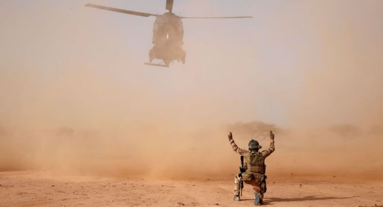Thirteen French soldiers die as two helicopters collide during anti-terror raid in Mali