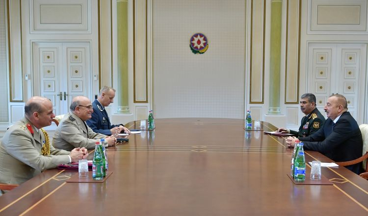 President Ilham Aliyev receives delegation led by chairman of NATO Military Committee