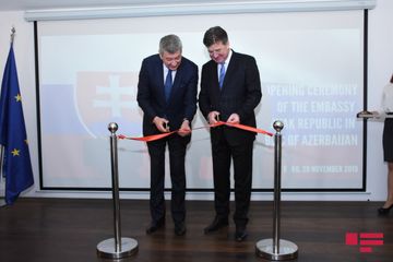 Slovakiyanın Azərbaycandakı səfirliyinin açılış mərasimi keçirilib - FOTO