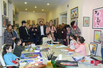 "İstedArt" inklüziv layihəsinin iştirakçıları ilə görüş keçirilib - FOTO