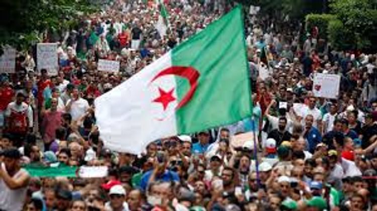 Pro-government supporters rally in Algeria to back planned elections