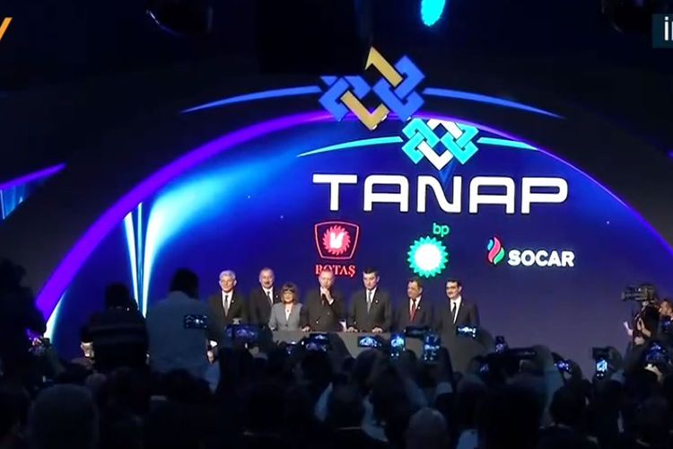 Opening ceremony of TANAP-Europe connection kicks off in Turkey
