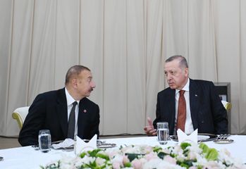 TANAP-ın Avropa ilə birləşən hissəsinin açılış mərasiminin iştirakçılarının şərəfinə ziyafət verilib