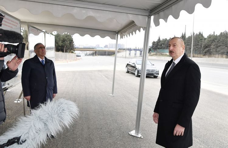 Azerbaijani President: "It was necessary to expand Baku-Sumgayit road"