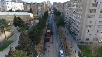 Xətai rayonunda iki küçənin yolları yenidən qurulur