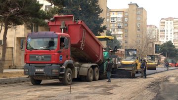 Xətai rayonunda iki küçənin yolları yenidən qurulur