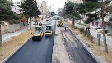 Xətai rayonunda iki küçənin yolları yenidən qurulur