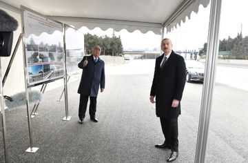 Prezident İlham Əliyev Bakı-Sumqayıt yolunda görülən işlərlə tanış olub - YENİLƏNİB