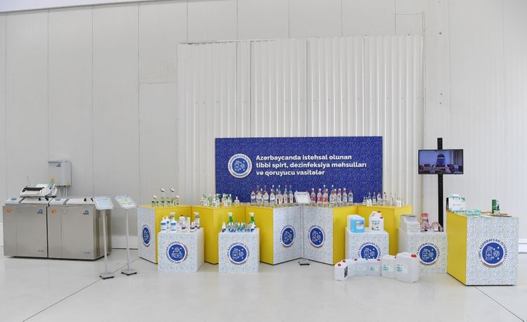 President Ilham Aliyev attended opening of medical masks manufacturing enterprise in Sumgayit Chemical Industrial Park - UPDATED-1