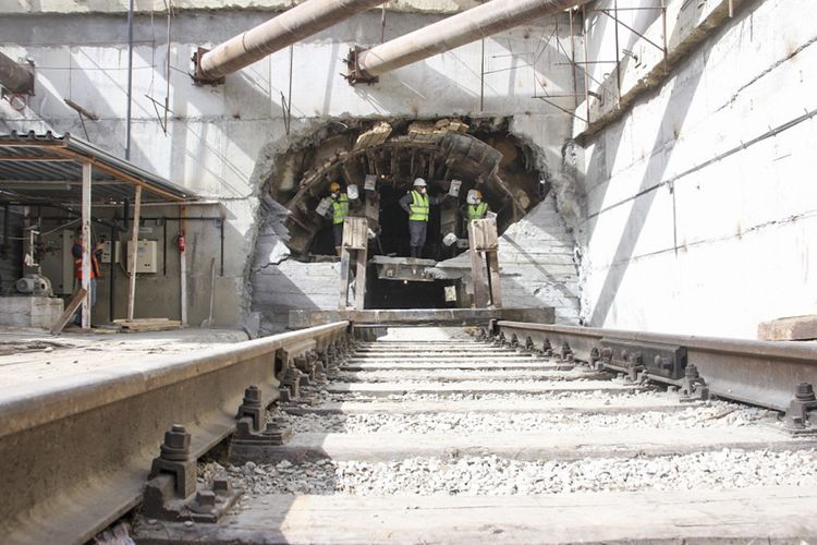 “Xocəsən” deposuna aparan tunellərdə qazıntı işləri tamamlanıb - FOTO