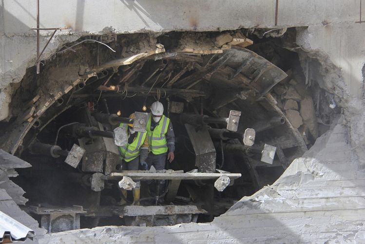 “Xocəsən” deposuna aparan tunellərdə qazıntı işləri tamamlanıb - FOTO